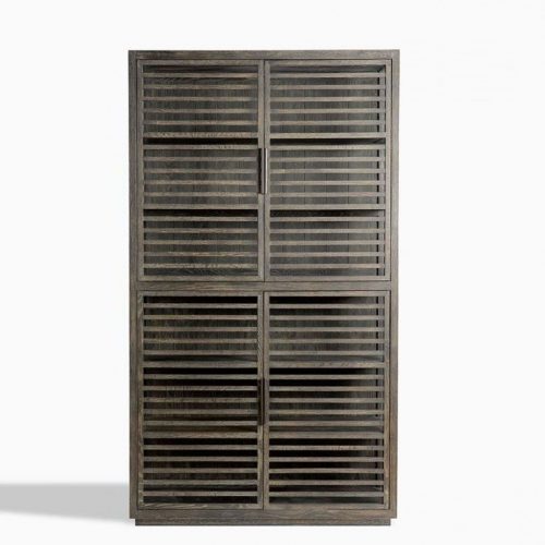 Armario Roble Listones. Almacenaje para tu salón