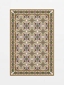 027cc1520 Alfombra Hidráulico Flor verde