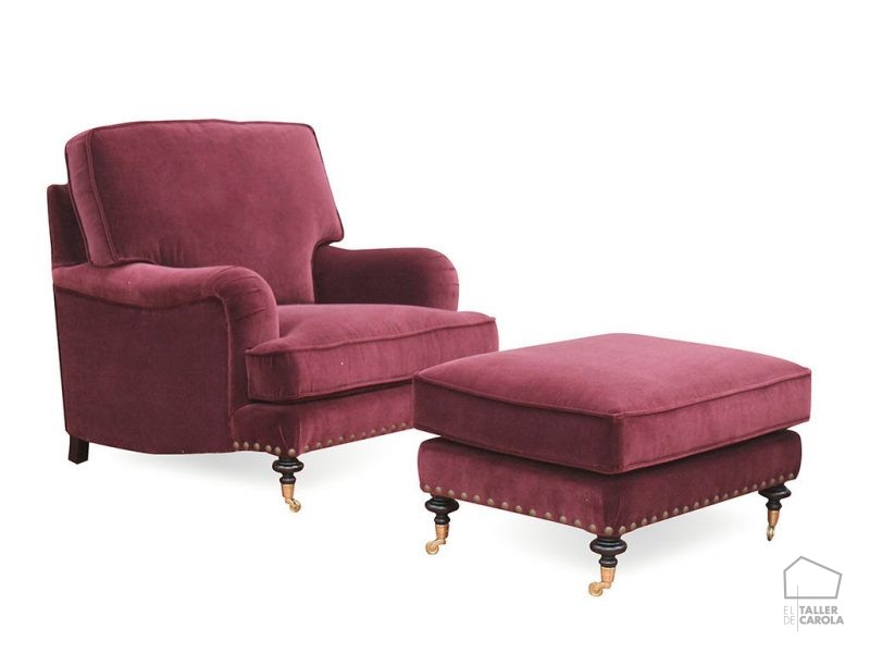 066ale Sillón Tachuelas Vintage 066ale Sillón Tachuelas Vintage