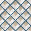 069vin6600011 Blue Geometric Rhombs Wallpaper