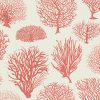 Papel Pintado Corales Rojo