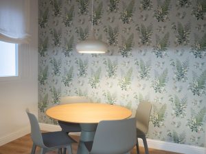 papel pintado verde musgo