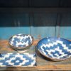 Juego Ceramica Japon Azul