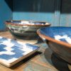 Juego Ceramica Japon Azul