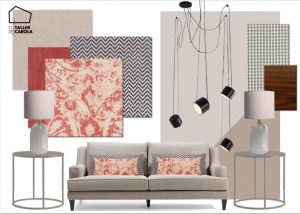 moodboard proyecto de decoración de salón en valencia