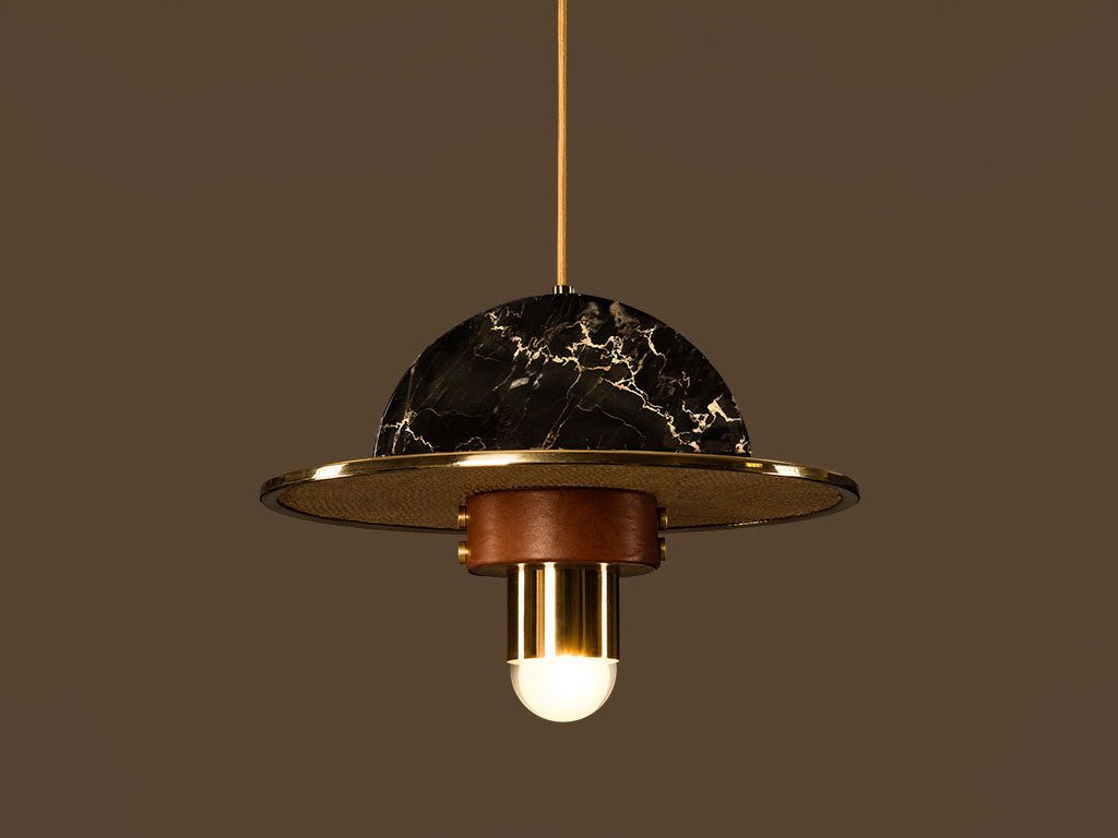 Lámpara inspirada en el estilo Art Decó